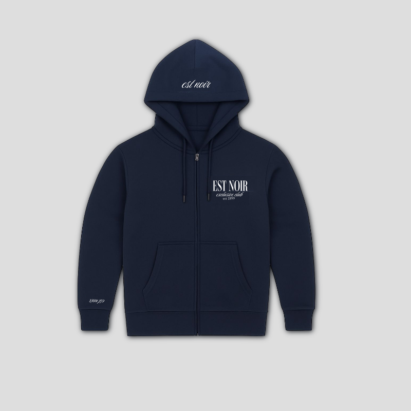 navy club zipper