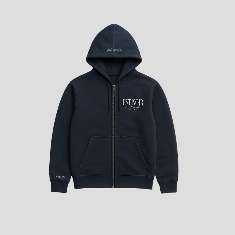 Navy Club Zipper